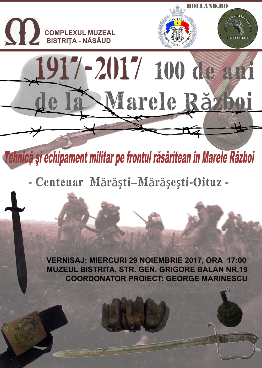 Vernisaj Complexul Muzeal Bistrita-Nasaud 29.11.2017 Centernar ww1